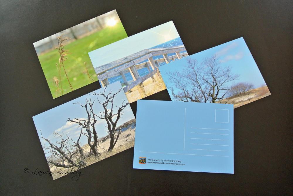 Set Of Four Pensive Postcards